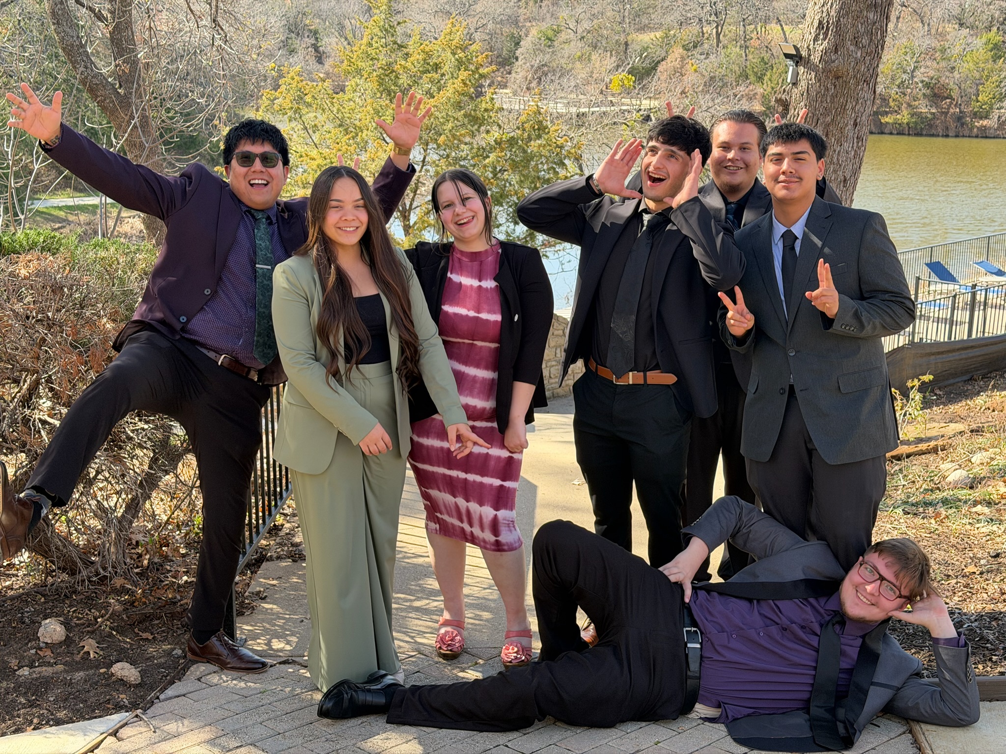 Spark Marketing team members participating in a team-building activity